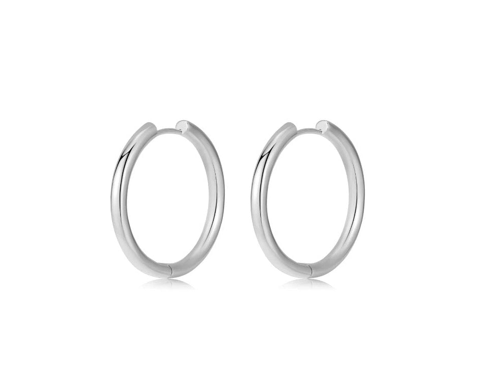 25mm Round Hoop Earrings
