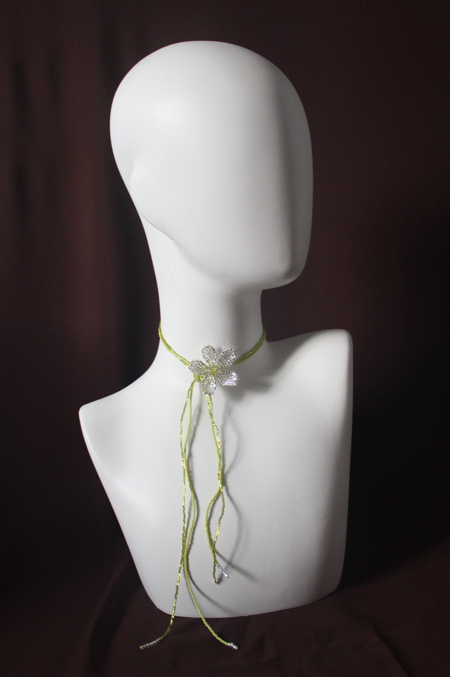 Frangipani Necklace In Chartreuse