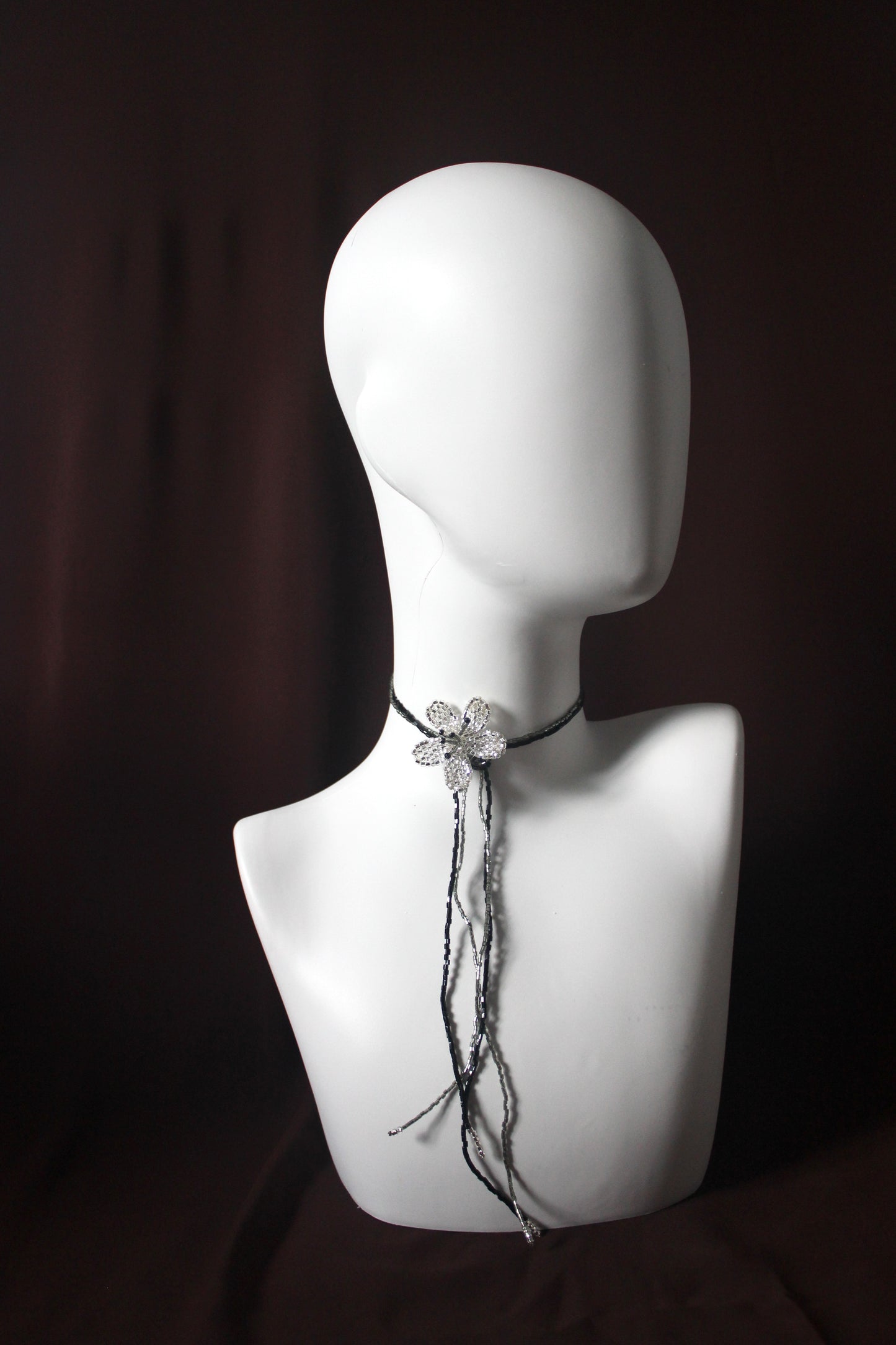 Frangipani Necklace In Black