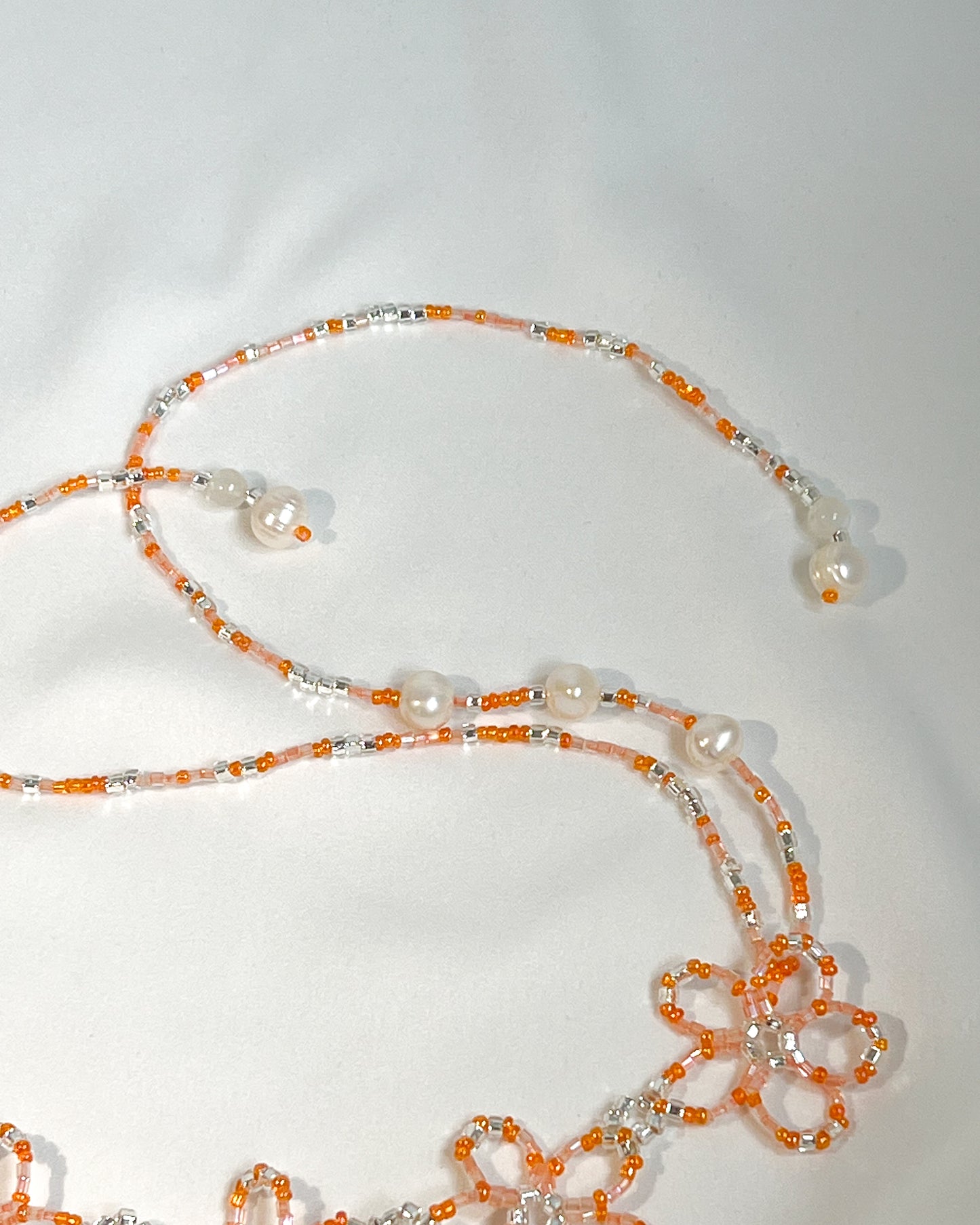 Olivia Necklace In Tangerine