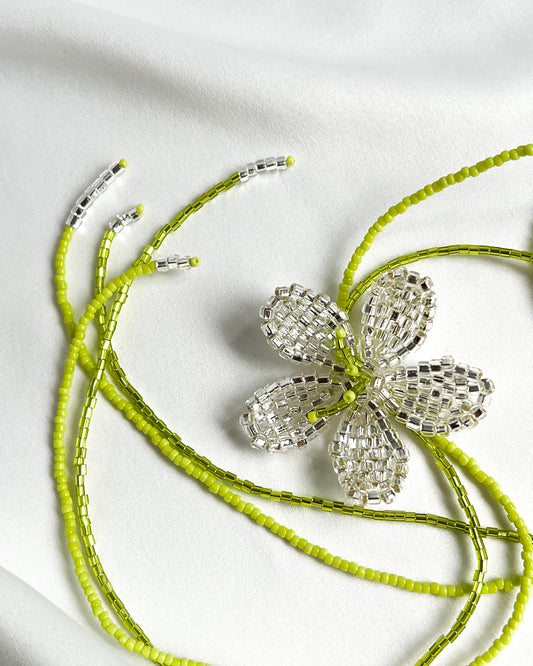 Frangipani Necklace In Chartreuse