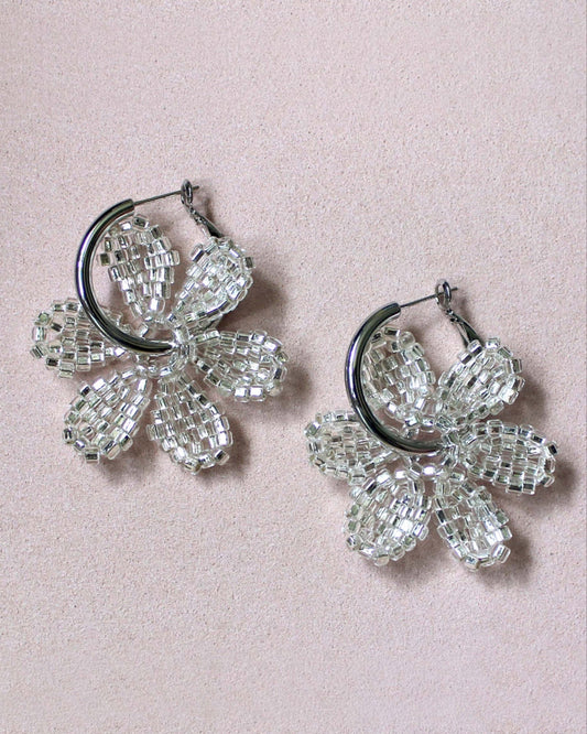Bloom Earrings In Silver