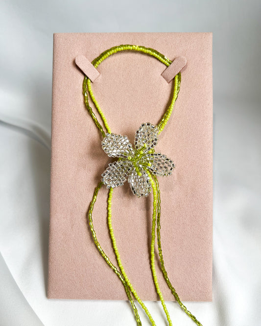 Frangipani Necklace In Chartreuse