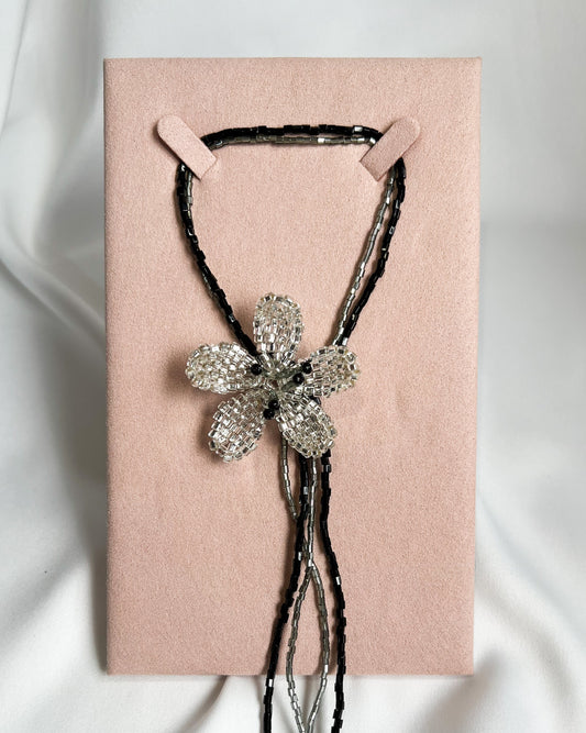 Frangipani Necklace In Black