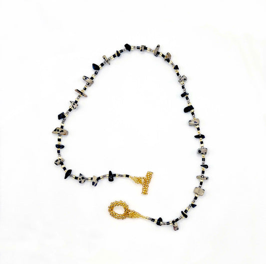 Flint Necklace in Dalmatian